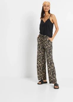 Pantalón de punto de viscosa fluida