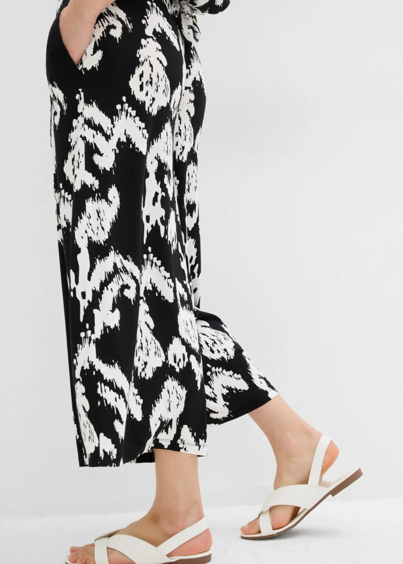 Pantalón de punto en mezcla de viscosa