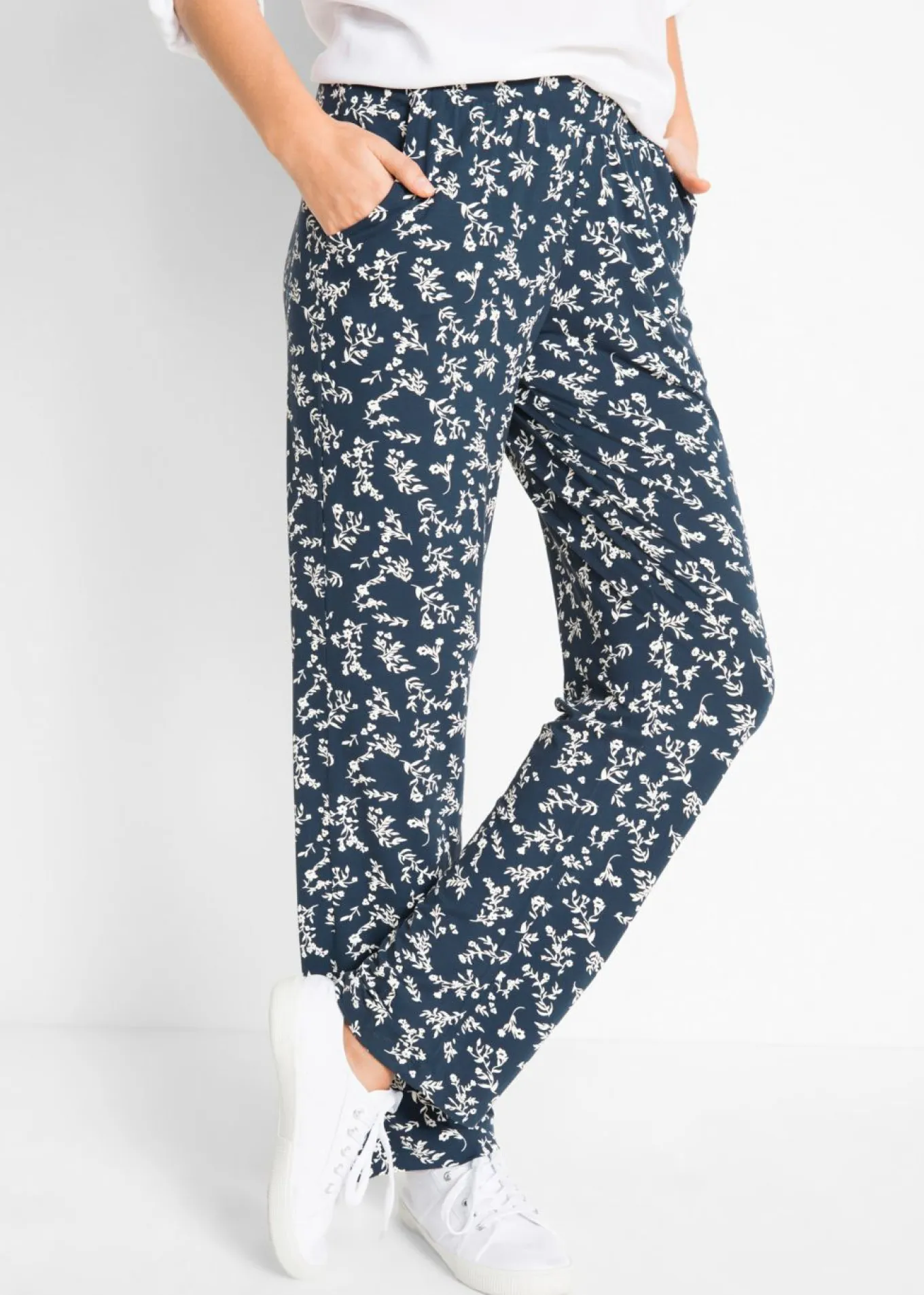 Pantalón de punto en mezcla de viscosa