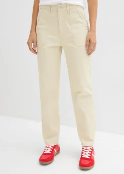 Pantalón de sarga acortado