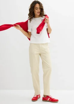 Pantalón de sarga acortado