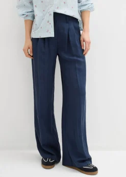 Pantalón de sarga con ajuste en la cintura