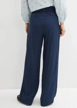 Pantalón de sarga con ajuste en la cintura