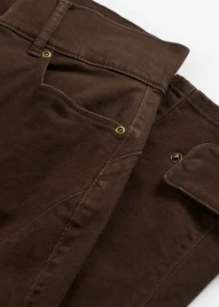 Pantalón de sarga con cintura alta