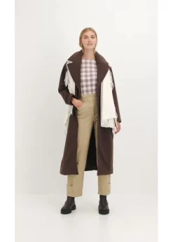 Pantalón de sarga con cintura alta