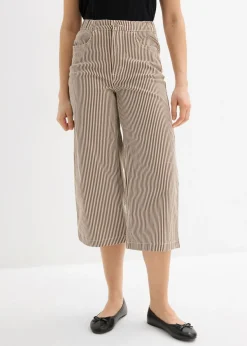 Pantalón de sarga con cintura cómoda