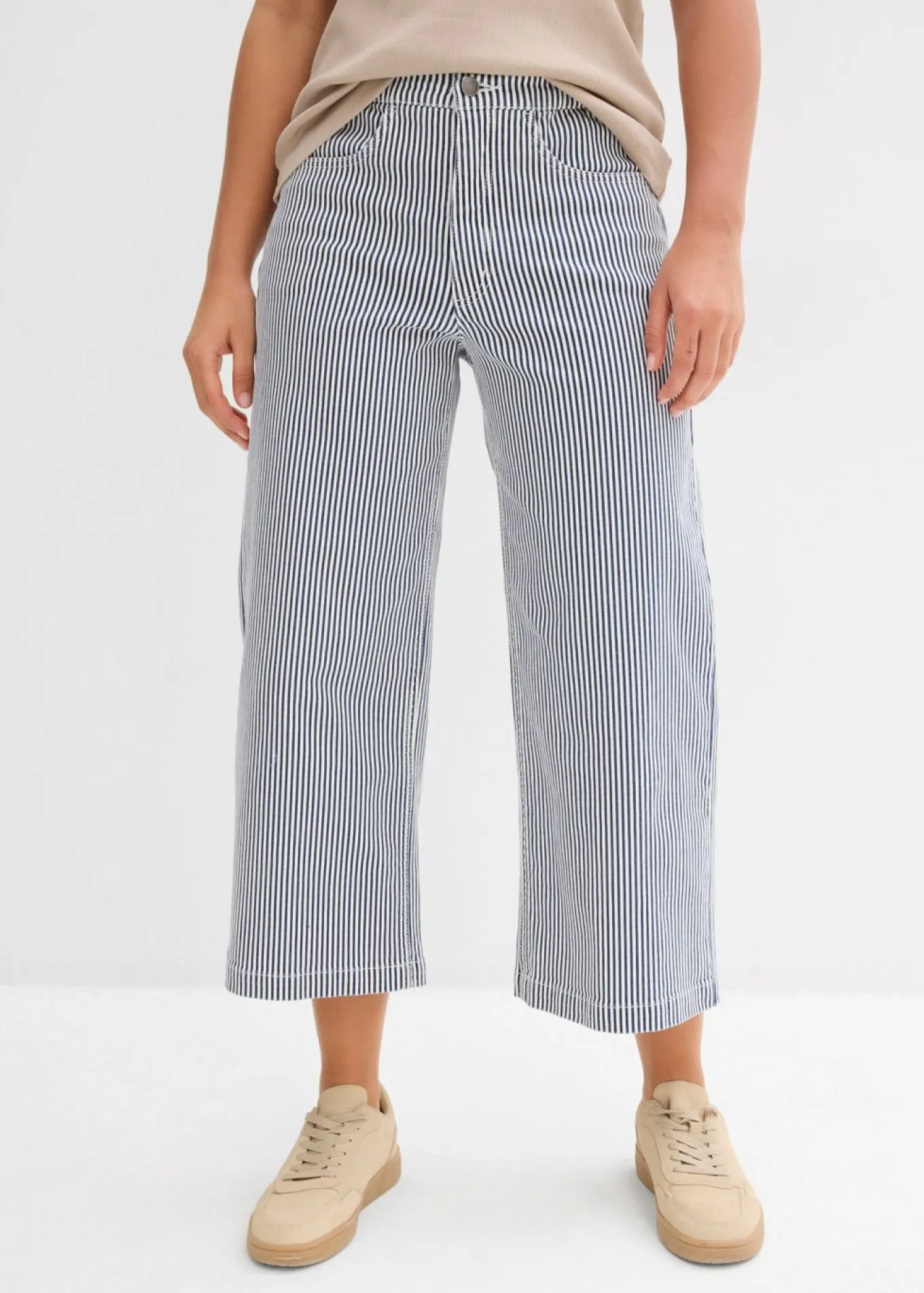 Pantalón de sarga con cintura cómoda