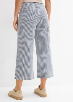 Pantalón de sarga con cintura cómoda