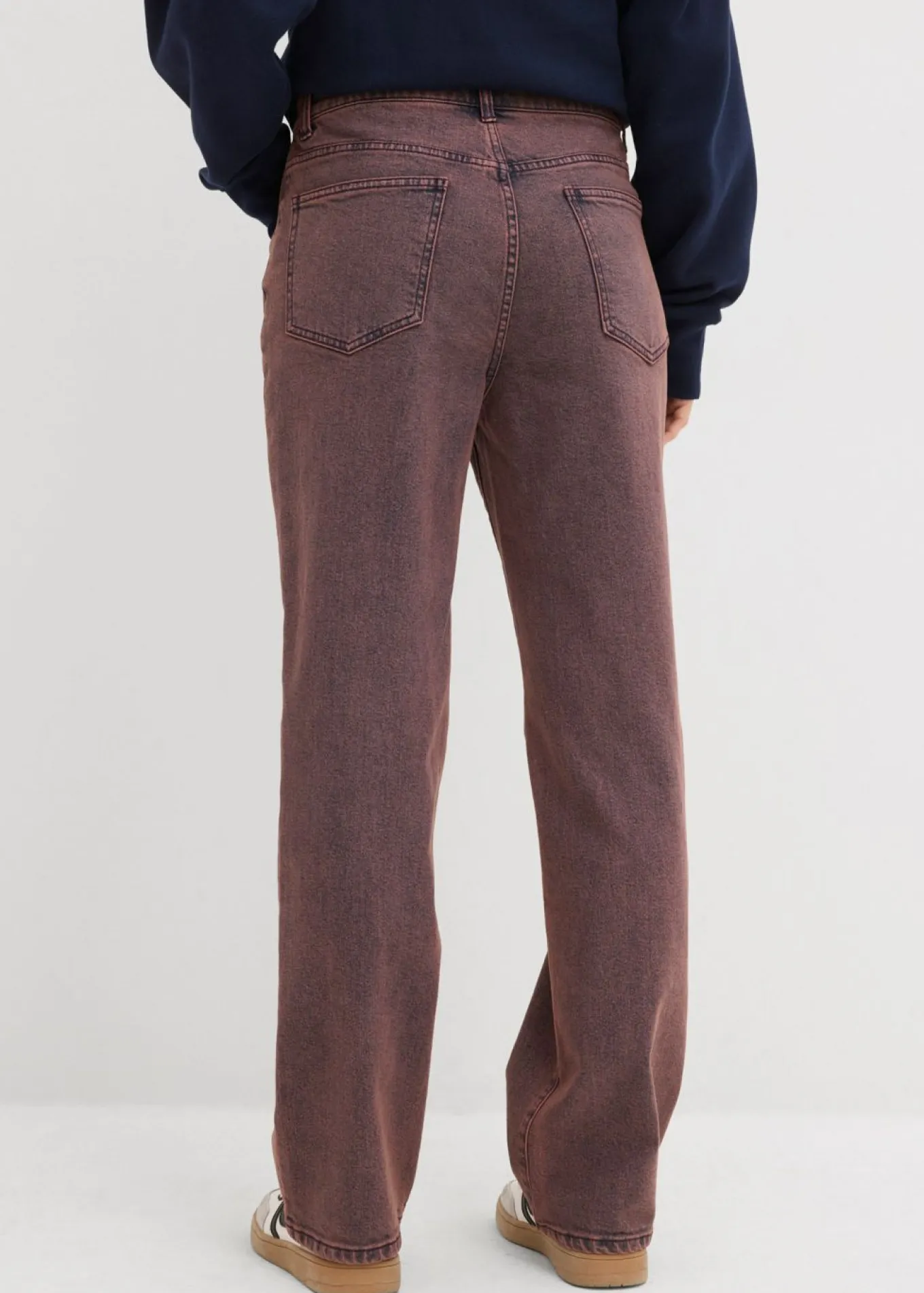 Pantalón de sarga con efecto lavado