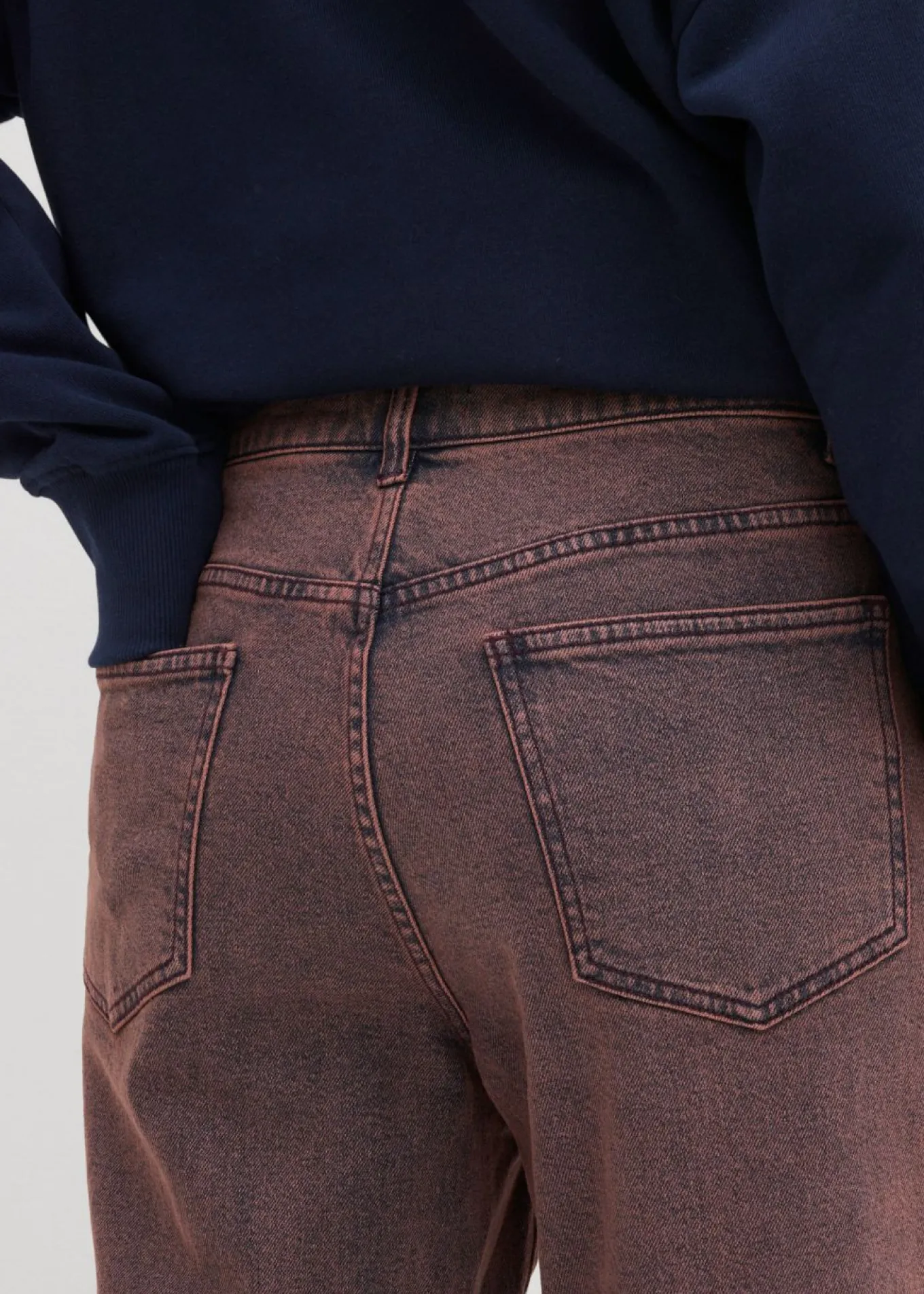 Pantalón de sarga con efecto lavado