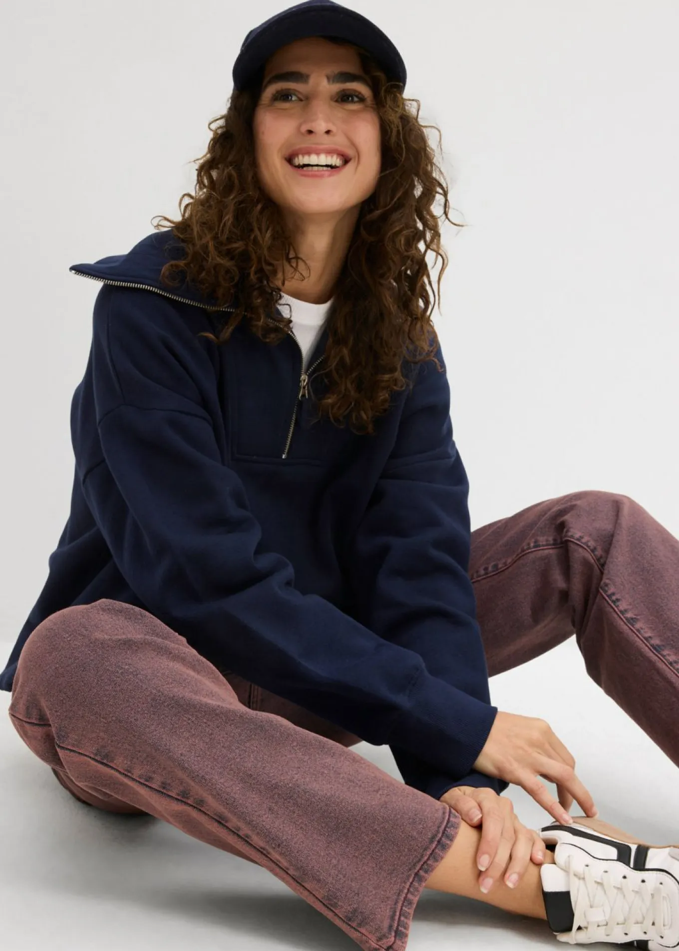 Pantalón de sarga con efecto lavado