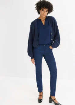 Pantalón de sarga con estampado elegante
