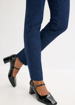 Pantalón de sarga con estampado elegante