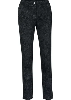 Pantalón de sarga con estampado elegante