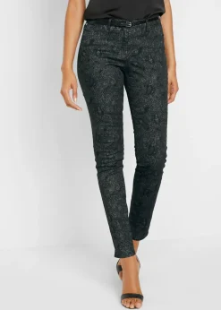 Pantalón de sarga con estampado elegante