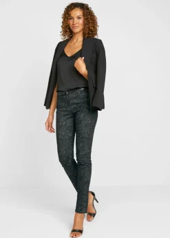 Pantalón de sarga con estampado elegante