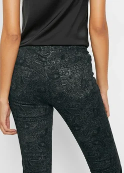 Pantalón de sarga con estampado elegante