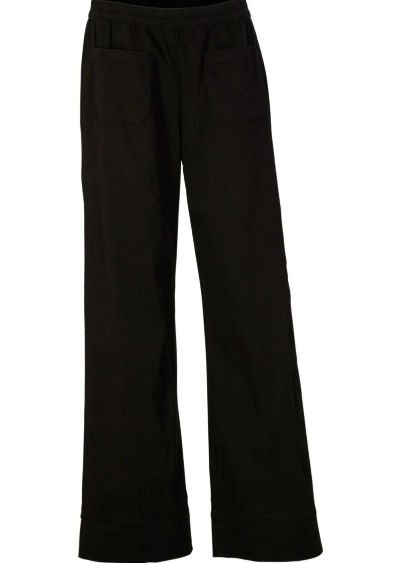 Pantalón de sarga con pernera acampanada y cintura cómoda