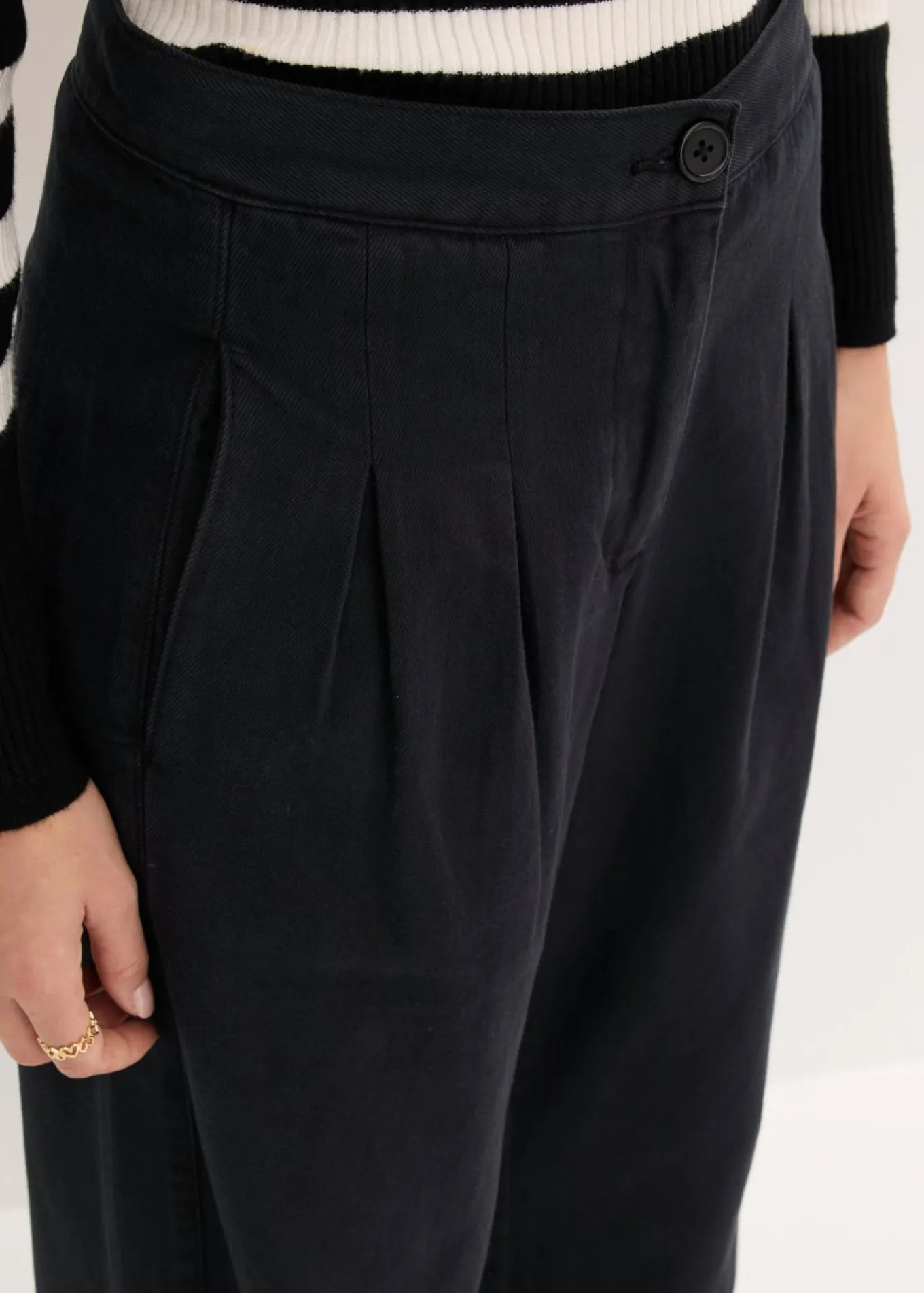 Pantalón de sarga de algodón puro