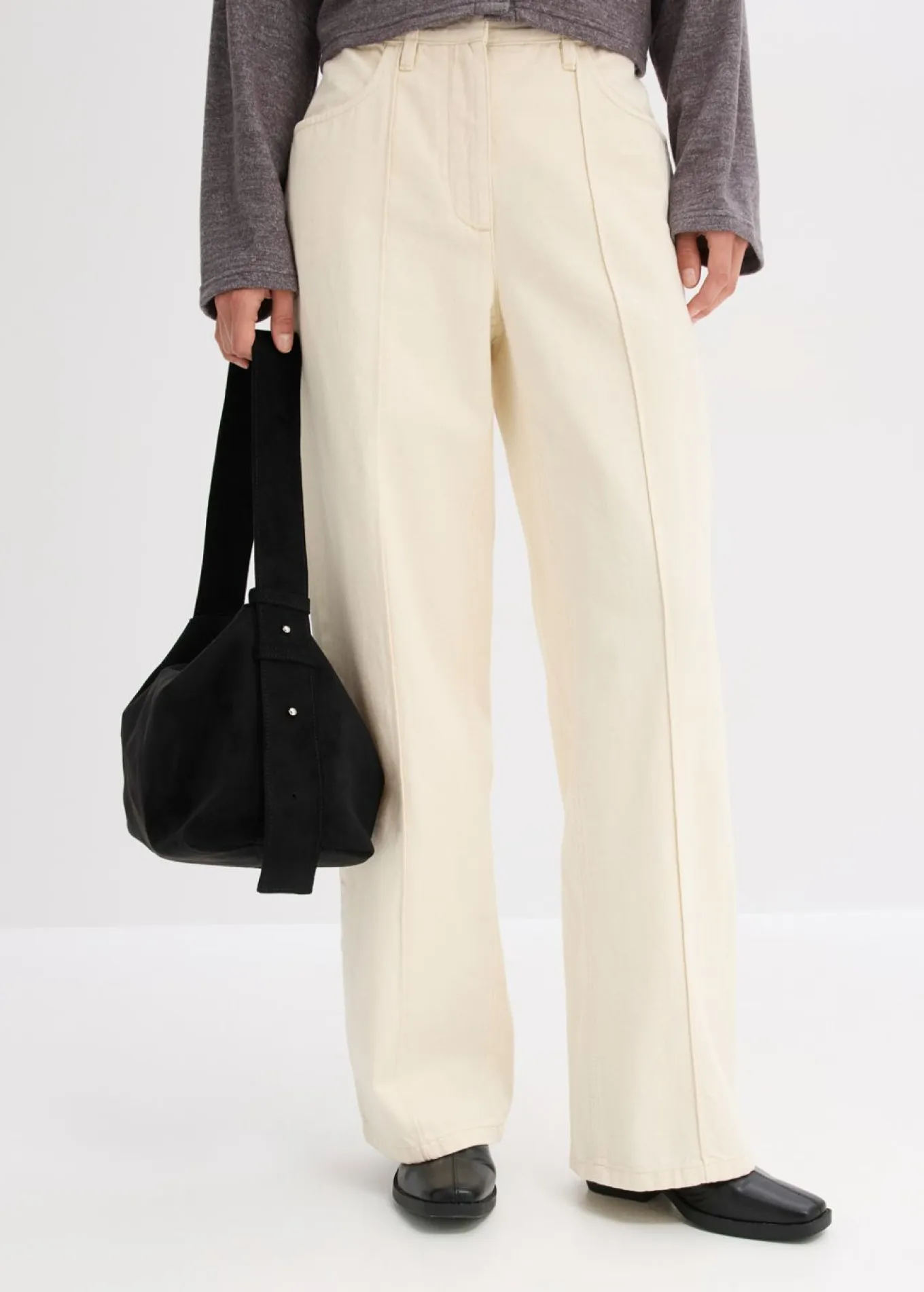 Pantalón de sarga de algodón puro