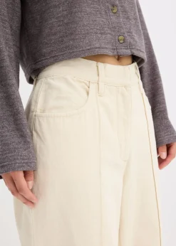 Pantalón de sarga de algodón puro