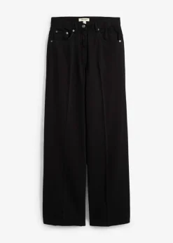 Pantalón de sarga de algodón puro con pinzas