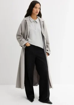 Pantalón de sarga de algodón puro con pinzas