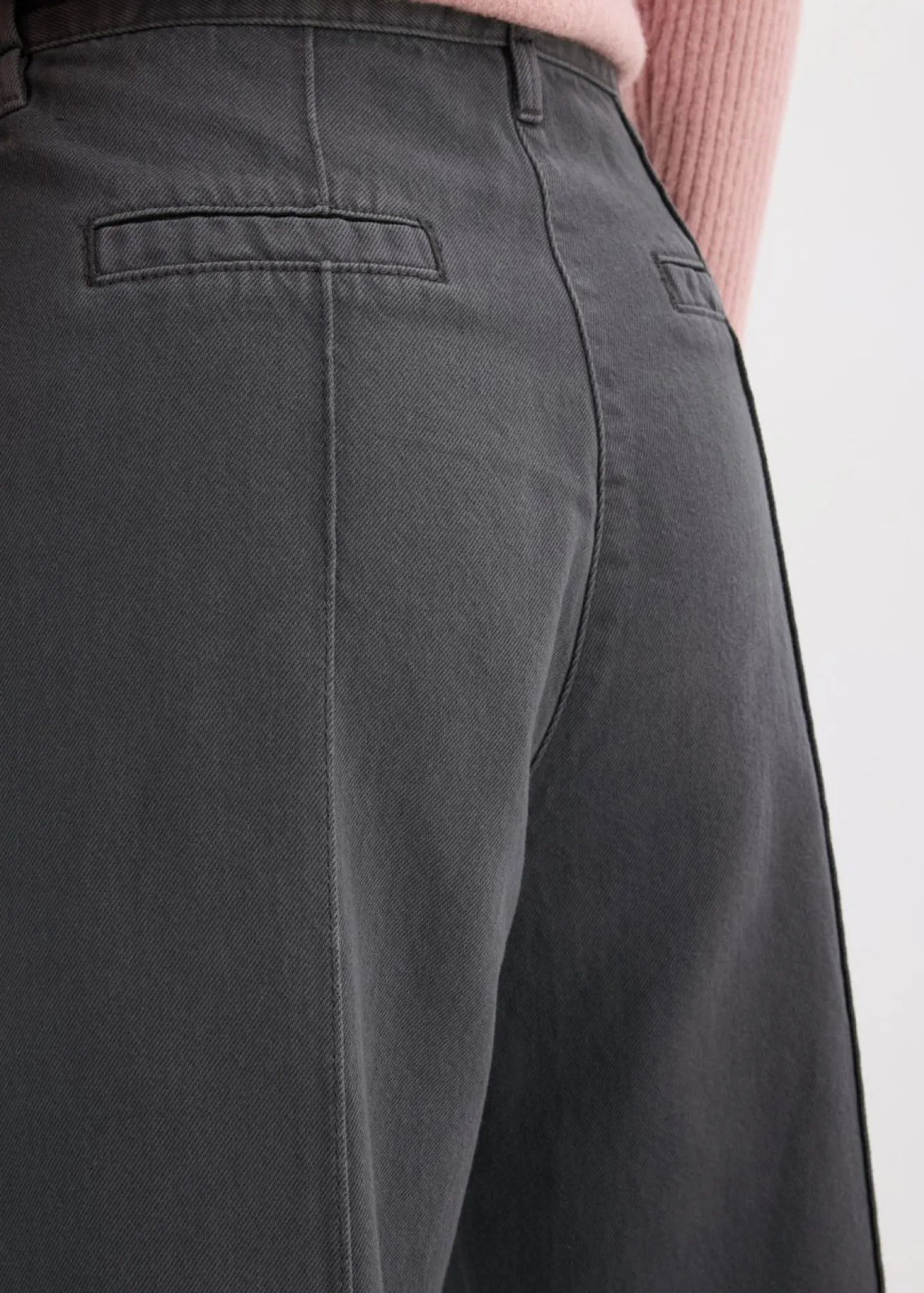 Pantalón de sarga de algodón puro