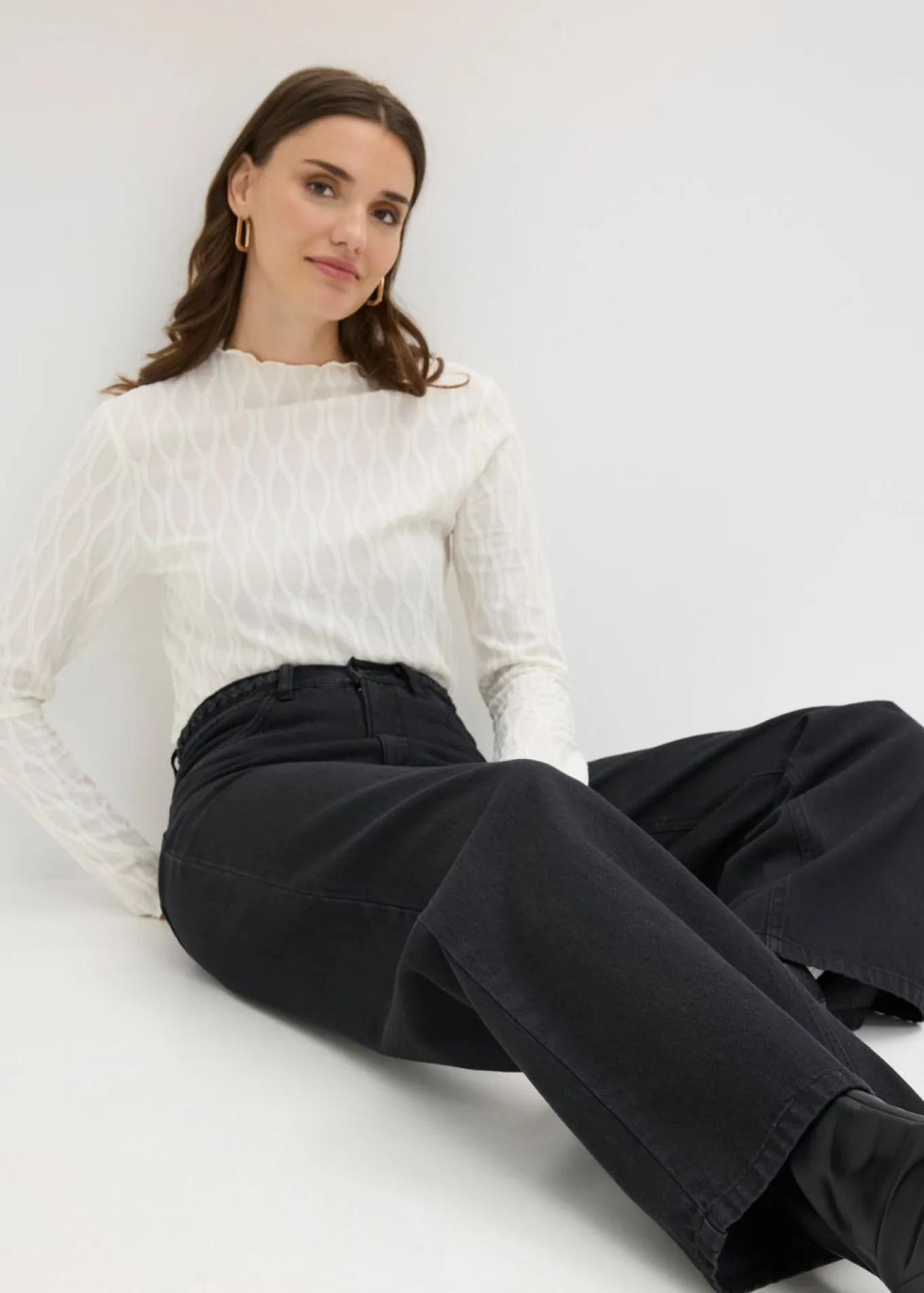 Pantalón de sarga de algodón orgánico puro