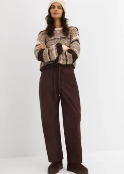 Pantalón de sarga de algodón puro