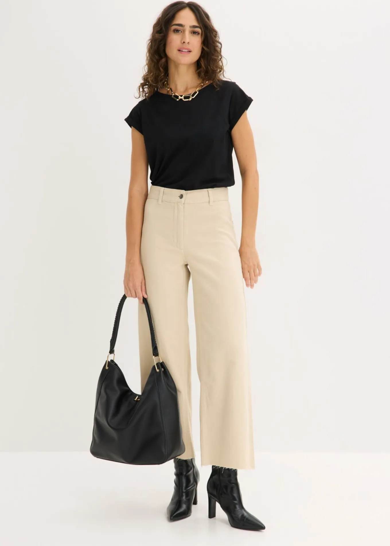 Pantalón de sarga de algodón puro