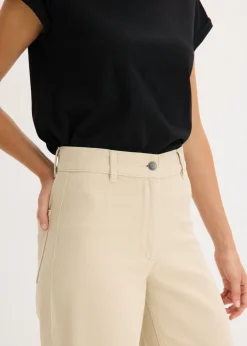 Pantalón de sarga de algodón puro