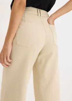 Pantalón de sarga de algodón puro