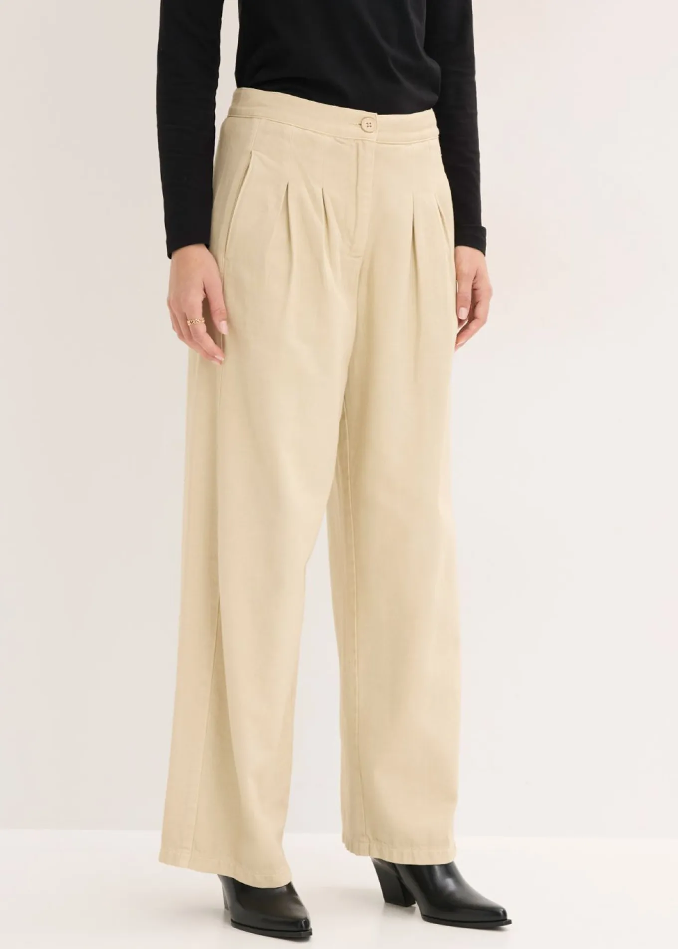 Pantalón de sarga de algodón puro
