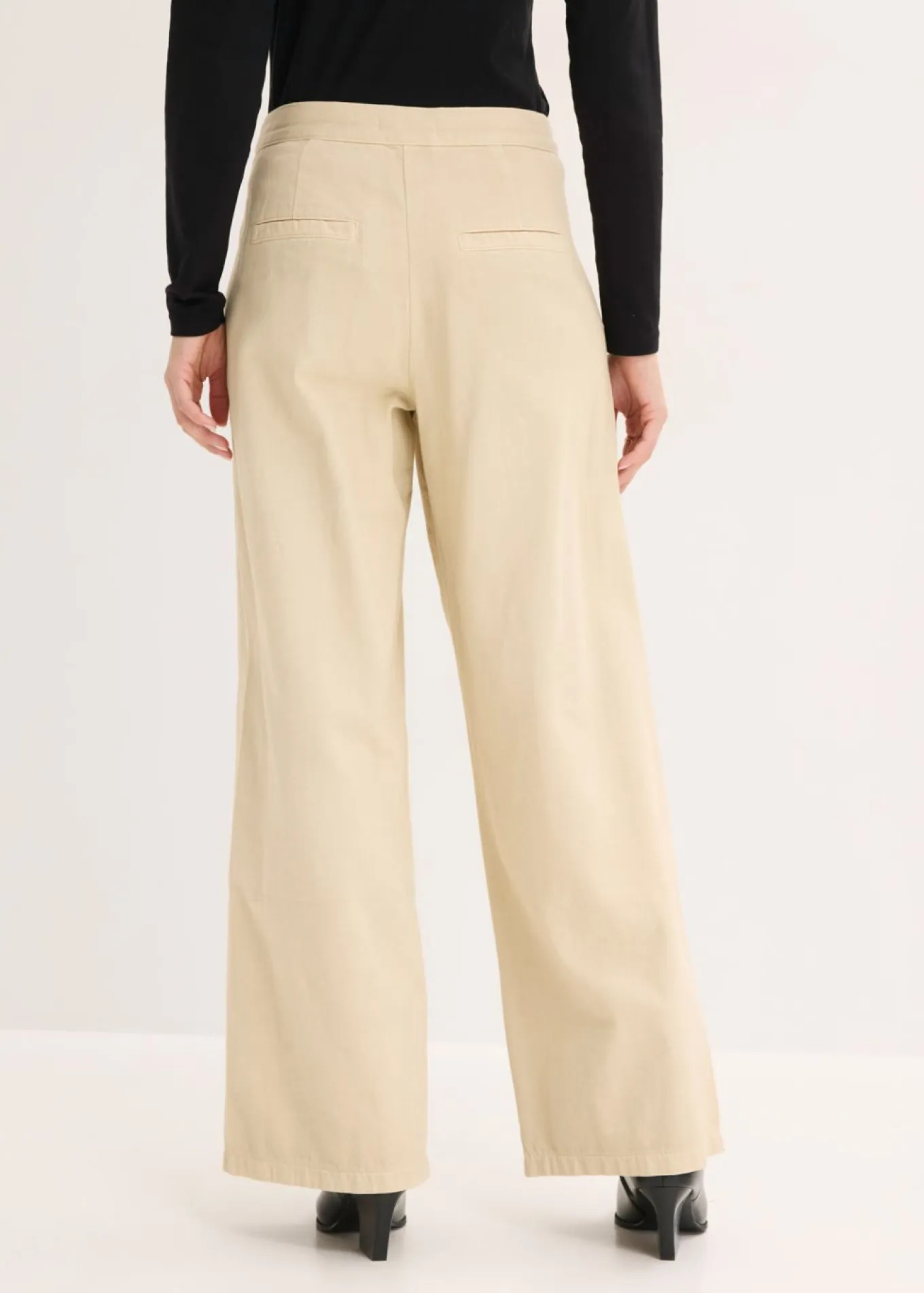 Pantalón de sarga de algodón puro