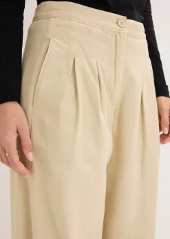 Pantalón de sarga de algodón puro