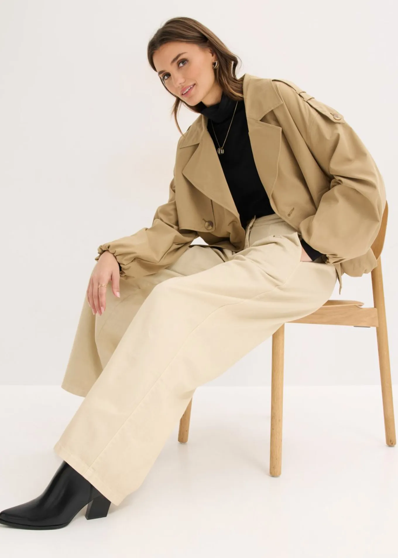 Pantalón de sarga de algodón puro