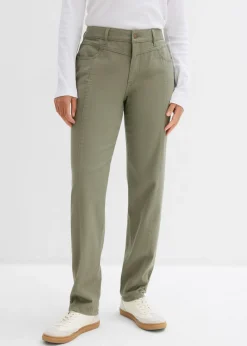Pantalón de sarga de mezcla de algodón y elastano