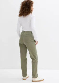 Pantalón de sarga de mezcla de algodón y elastano