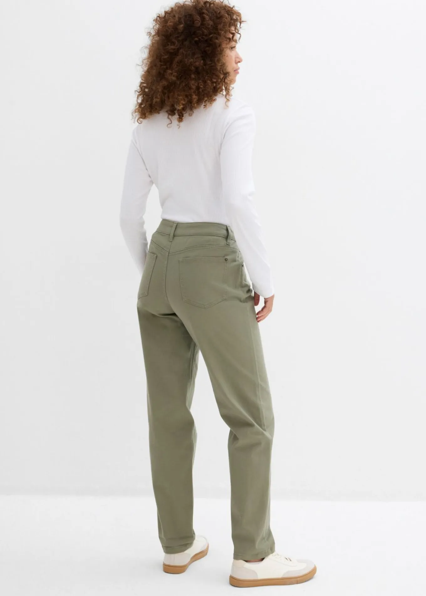 Pantalón de sarga de mezcla de algodón y elastano