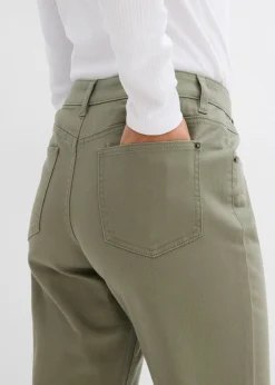Pantalón de sarga de mezcla de algodón y elastano