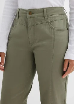Pantalón de sarga de mezcla de algodón y elastano