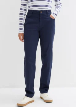 Pantalón de sarga de mezcla de algodón y elastano