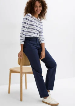 Pantalón de sarga de mezcla de algodón y elastano