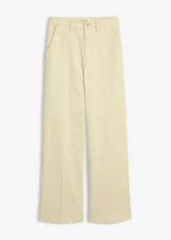 Pantalón de sarga de talle alto