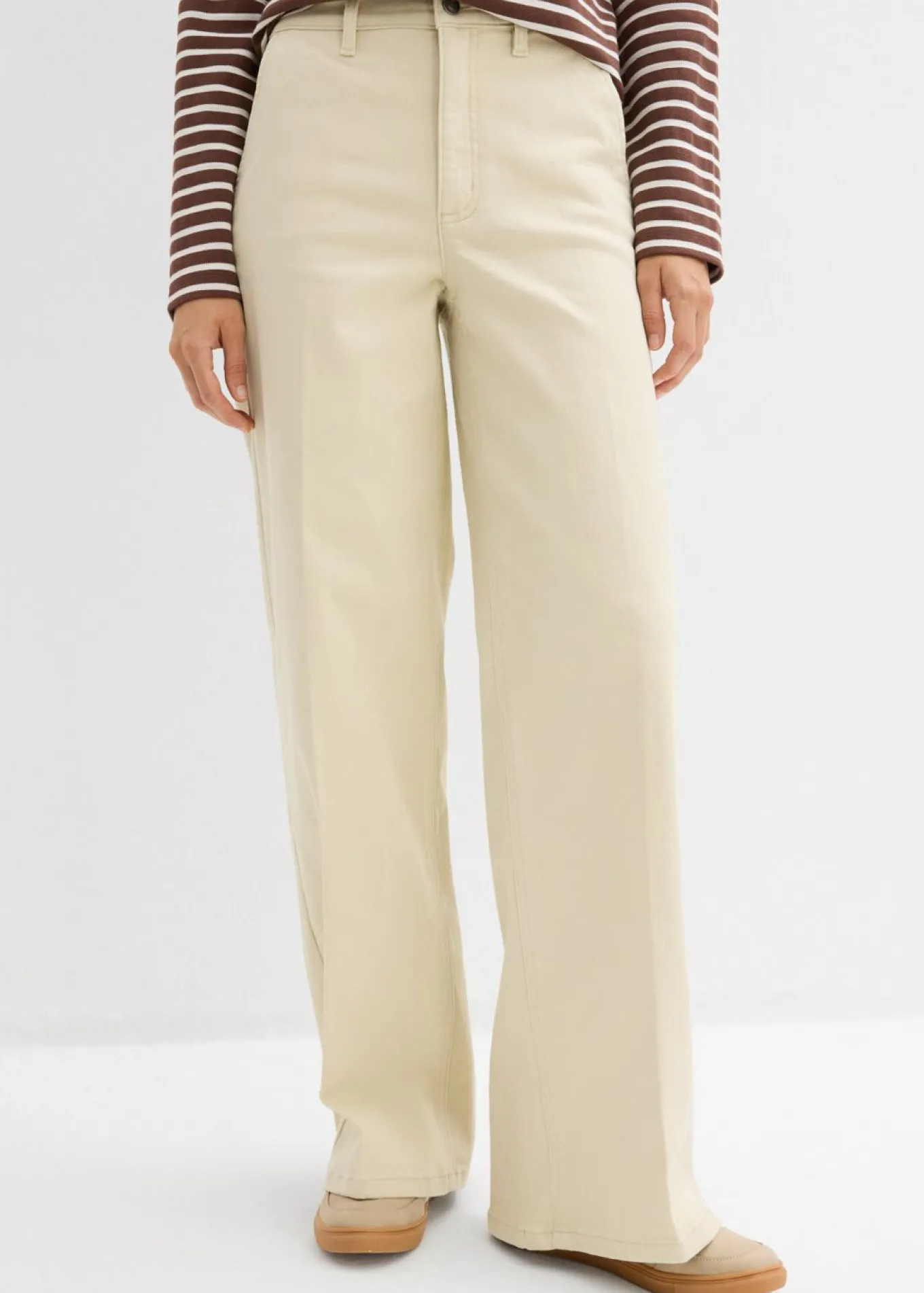 Pantalón de sarga de talle alto