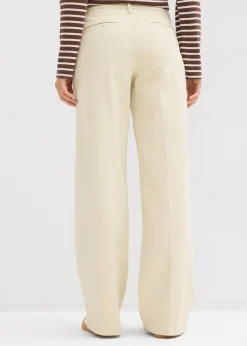 Pantalón de sarga de talle alto