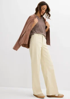 Pantalón de sarga de talle alto