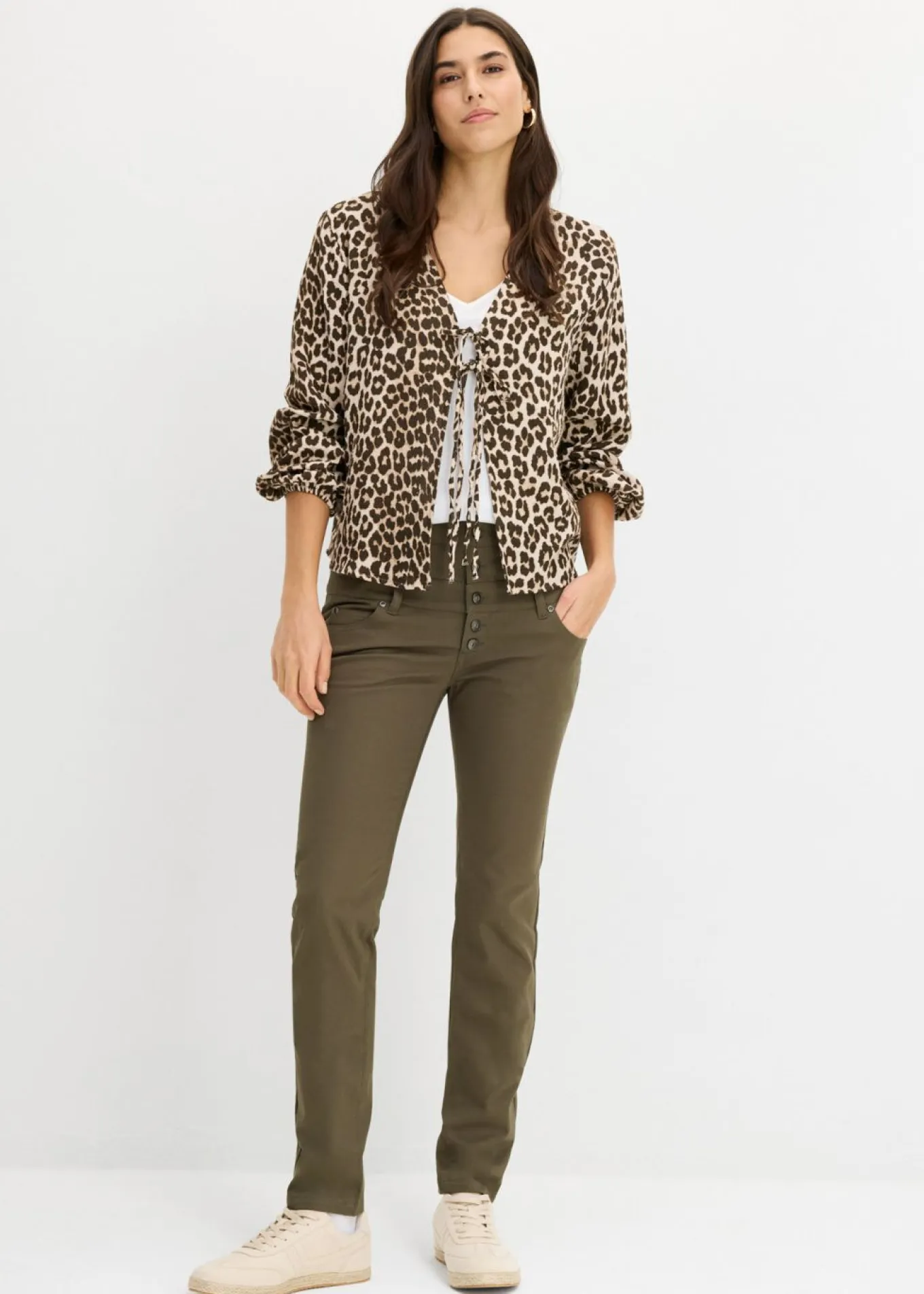 Pantalón de sarga elástica