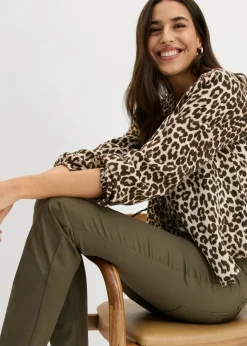 Pantalón de sarga elástica